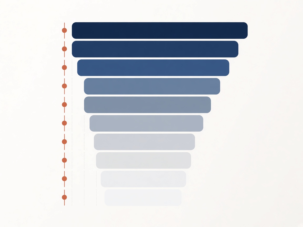 Abstract layered bars representing classified information organised by category